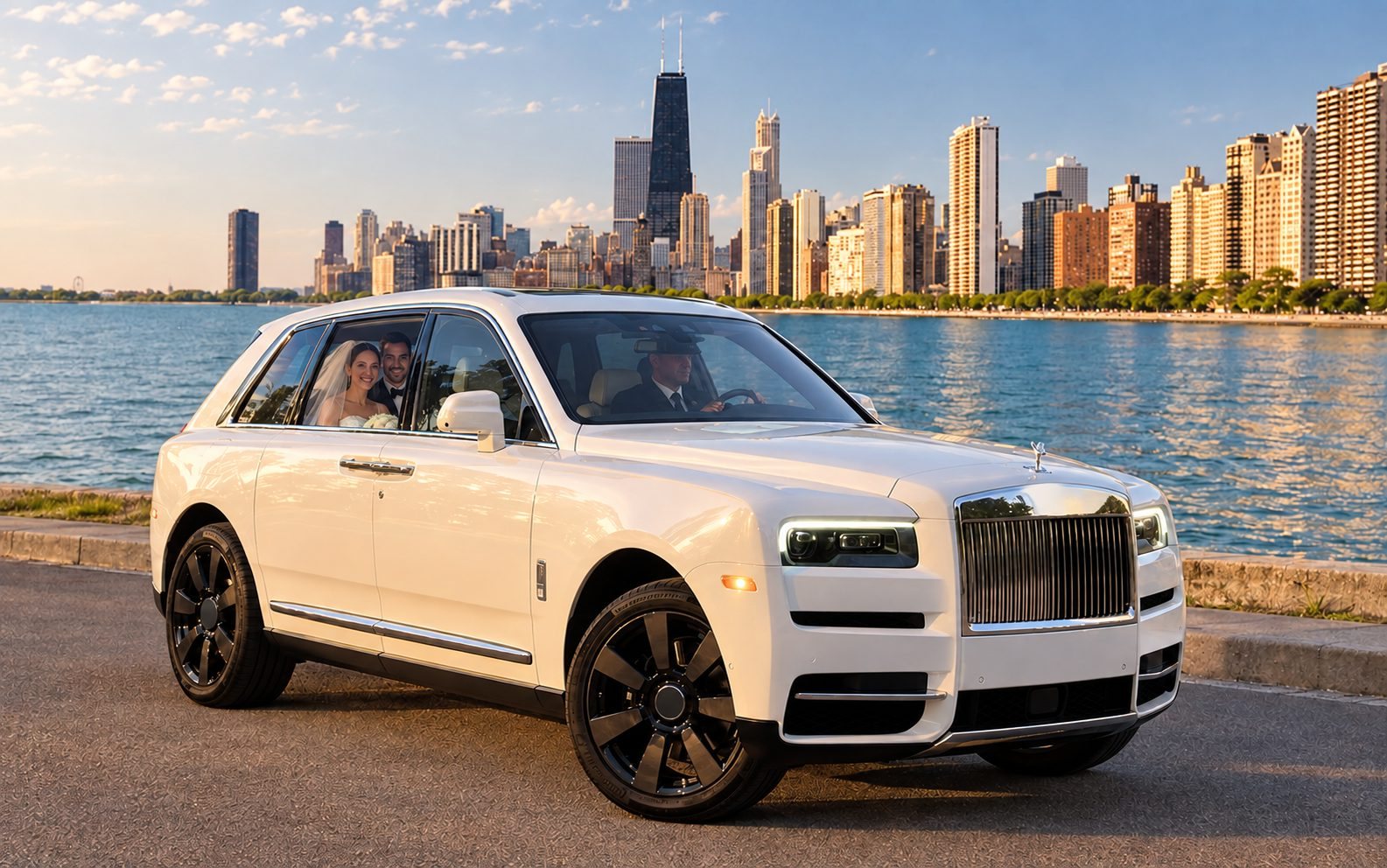 Graduations with a car from Chicago Wedding Car Rental