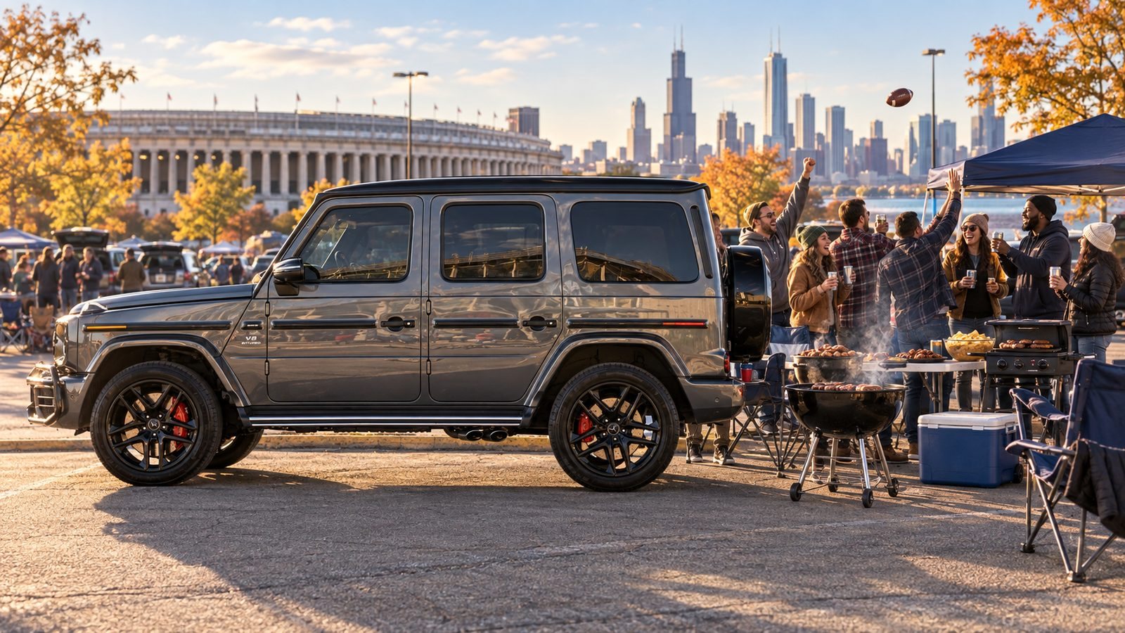 Homecoming with a car from Chicago Wedding Car Rental