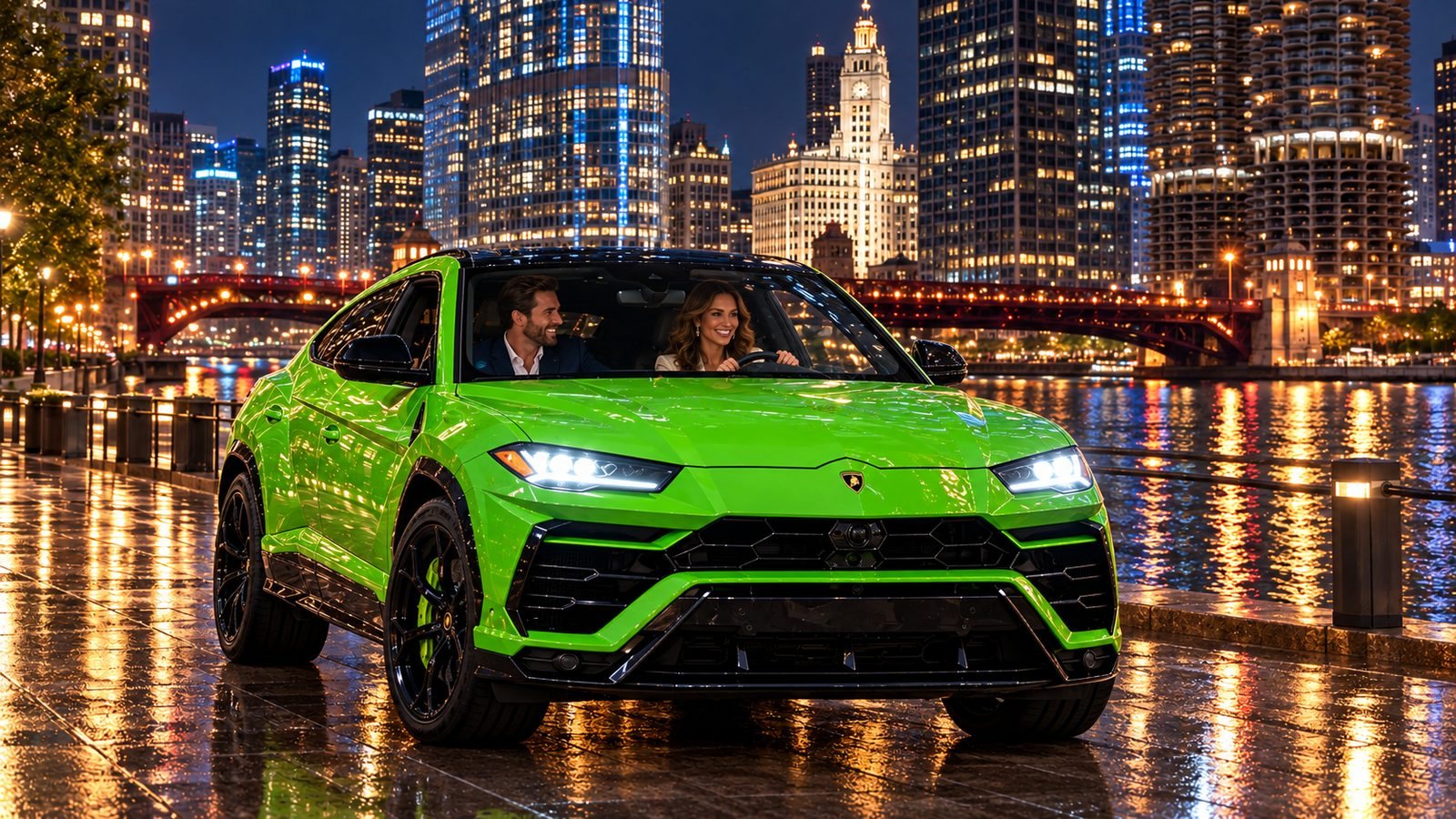 Prom with a car from Chicago Wedding Car Rental